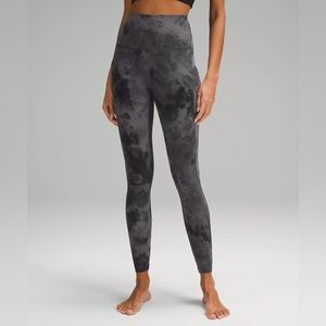 Lululemon Align 25" leggings diamond dye pitch graphite gray tie dye